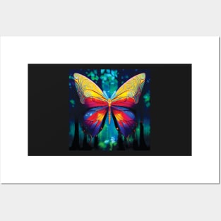 Colourful Butterfly Posters and Art